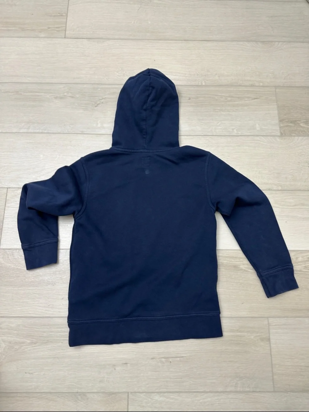 GAP Navy Pullover Hoodie with Yellow Lettering
